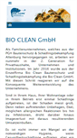 Mobile Screenshot of bioclean.de