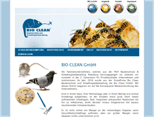 Tablet Screenshot of bioclean.de